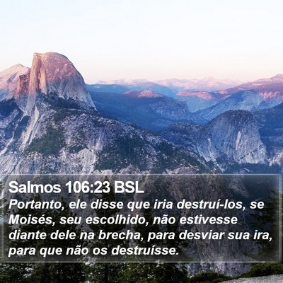 Salmos 106:23 BSL Bible Verse Image