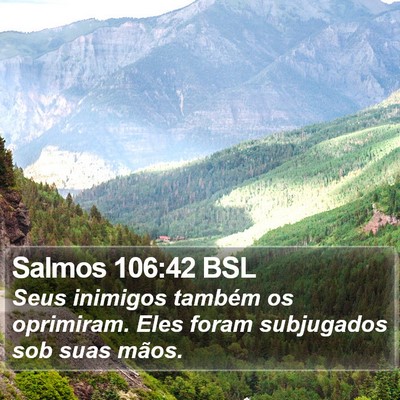 Salmos 106:42 BSL Bible Verse Image