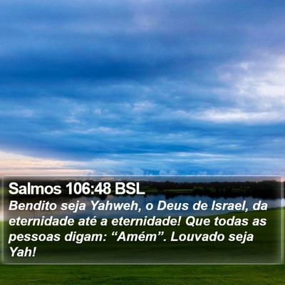Salmos 106:48 BSL Bible Verse Image