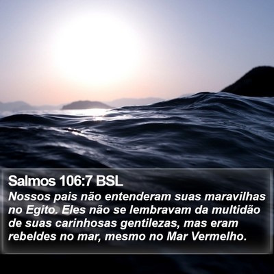 Salmos 106:7 BSL Bible Verse Image