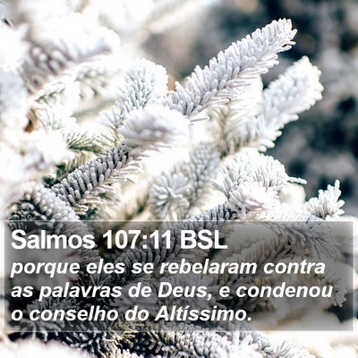 Salmos 107:11 BSL Bible Verse Image