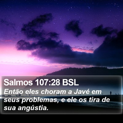 Salmos 107:28 BSL Bible Verse Image