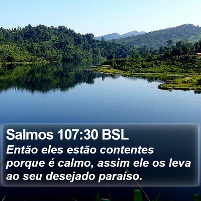Salmos 107:30 BSL Bible Verse Image