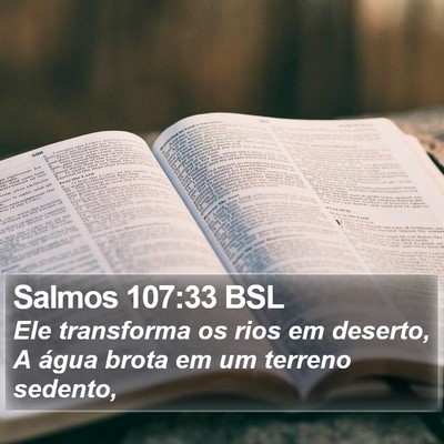 Salmos 107:33 BSL Bible Verse Image