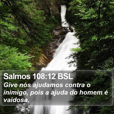 Salmos 108:12 BSL Bible Verse Image