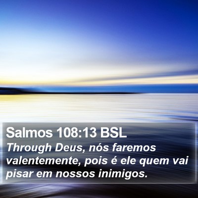 Salmos 108:13 BSL Bible Verse Image