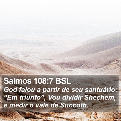 Salmos 108:7 BSL Bible Verse Image