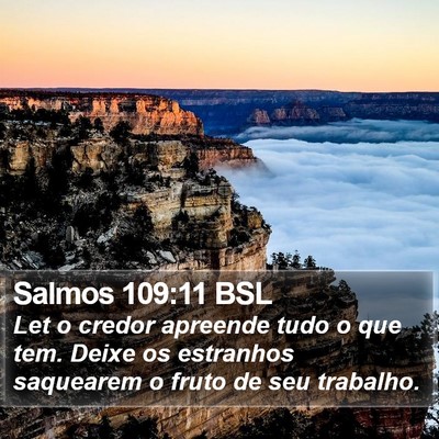 Salmos 109:11 BSL Bible Verse Image