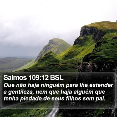 Salmos 109:12 BSL Bible Verse Image