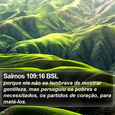 Salmos 109:16 BSL Bible Verse Image