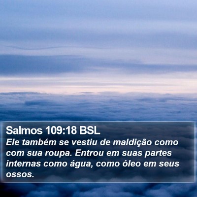 Salmos 109:18 BSL Bible Verse Image