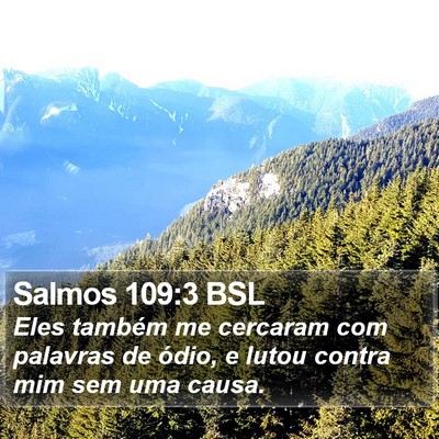 Salmos 109:3 BSL Bible Verse Image