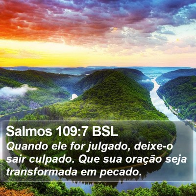 Salmos 109:7 BSL Bible Verse Image
