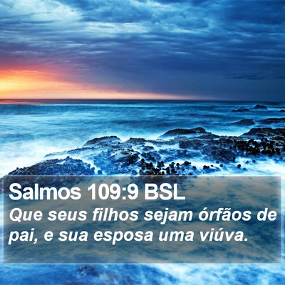 Salmos 109:9 BSL Bible Verse Image