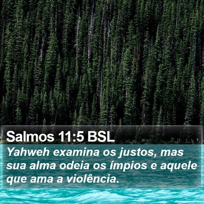 Salmos 11:5 BSL Bible Verse Image