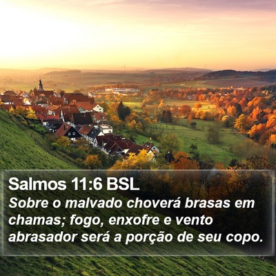 Salmos 11:6 BSL Bible Verse Image