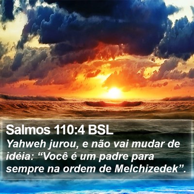 Salmos 110:4 BSL Bible Verse Image