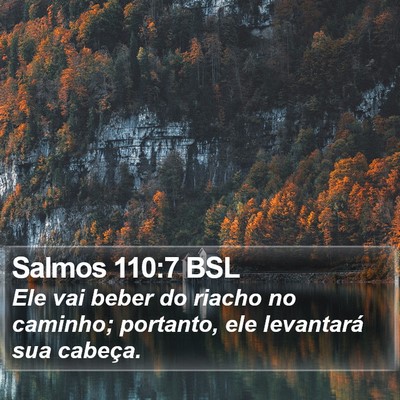 Salmos 110:7 BSL Bible Verse Image