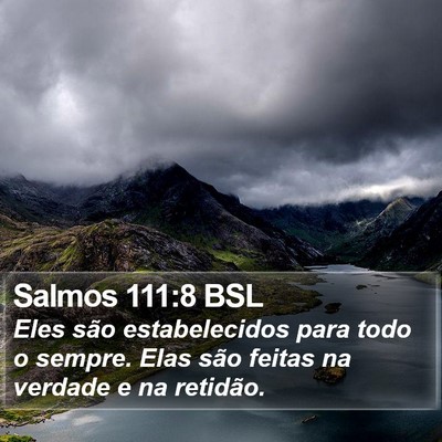 Salmos 111:8 BSL Bible Verse Image