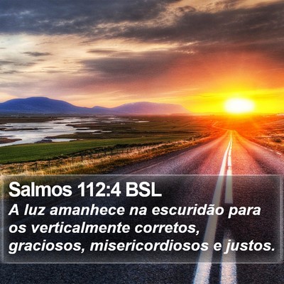 Salmos 112:4 BSL Bible Verse Image
