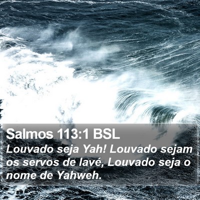 Salmos 113:1 BSL Bible Verse Image