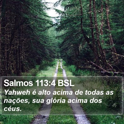 Salmos 113:4 BSL Bible Verse Image