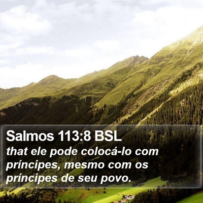 Salmos 113:8 BSL Bible Verse Image