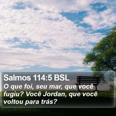 Salmos 114:5 BSL Bible Verse Image