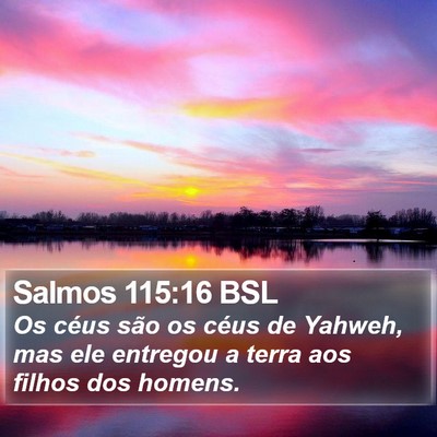 Salmos 115:16 BSL Bible Verse Image