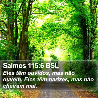 Salmos 115:6 BSL Bible Verse Image