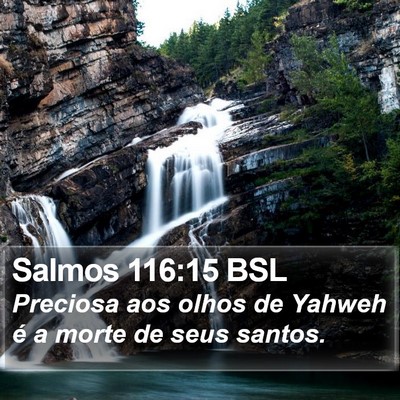 Salmos 116:15 BSL Bible Verse Image