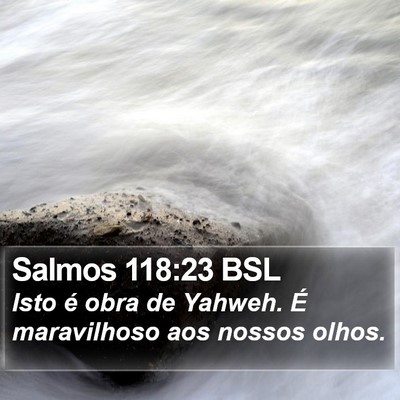 Salmos 118:23 BSL Bible Verse Image