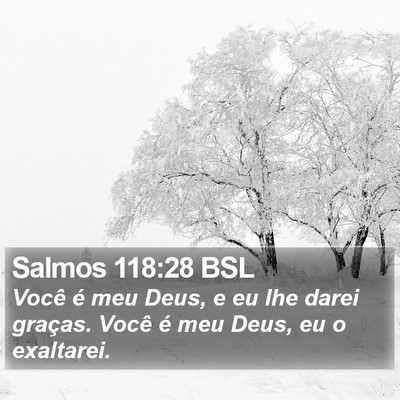Salmos 118:28 BSL Bible Verse Image