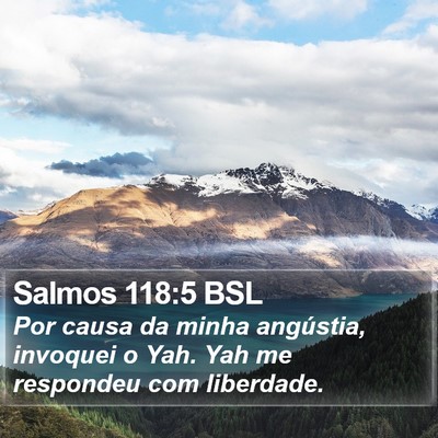 Salmos 118:5 BSL Bible Verse Image