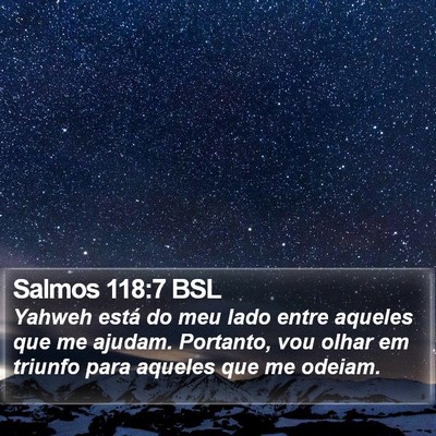 Salmos 118:7 BSL Bible Verse Image