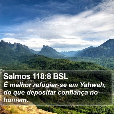 Salmos 118:8 BSL Bible Verse Image