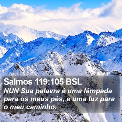 Salmos 119:105 BSL Bible Verse Image