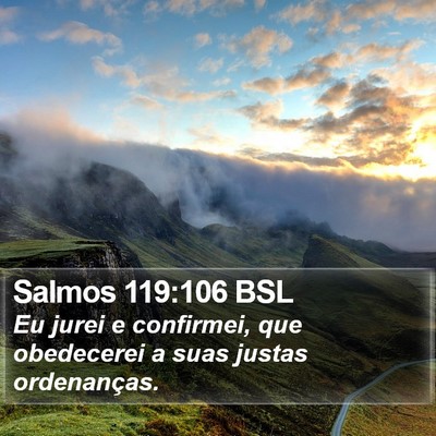 Salmos 119:106 BSL Bible Verse Image