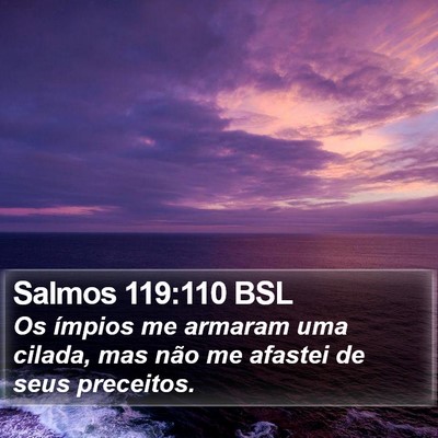 Salmos 119:110 BSL Bible Verse Image