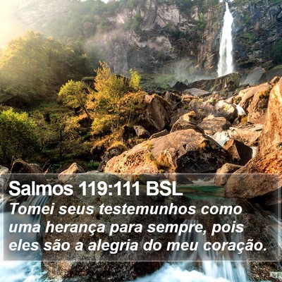 Salmos 119:111 BSL Bible Verse Image