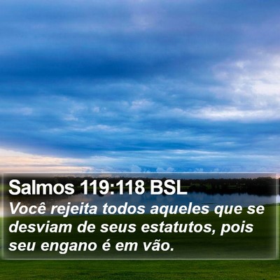 Salmos 119:118 BSL Bible Verse Image