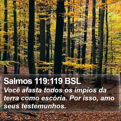 Salmos 119:119 BSL Bible Verse Image