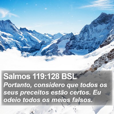 Salmos 119:128 BSL Bible Verse Image