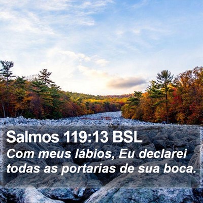 Salmos 119:13 BSL Bible Verse Image