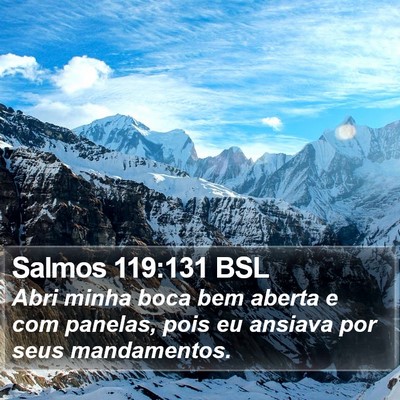 Salmos 119:131 BSL Bible Verse Image