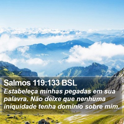 Salmos 119:133 BSL Bible Verse Image