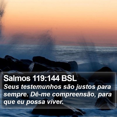 Salmos 119:144 BSL Bible Verse Image