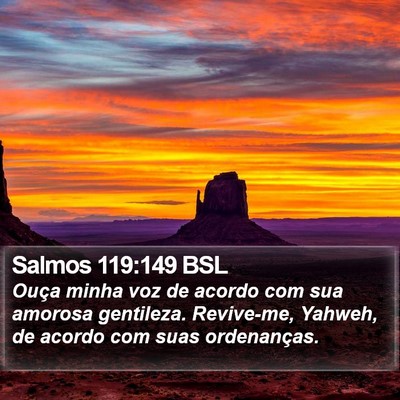 Salmos 119:149 BSL Bible Verse Image