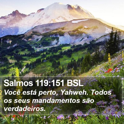 Salmos 119:151 BSL Bible Verse Image