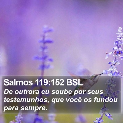 Salmos 119:152 BSL Bible Verse Image